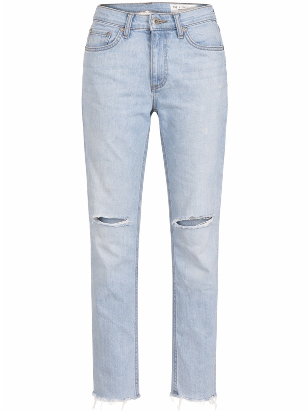 Rag & Bone Cate Mid-Rise Ankle Skinny Jeans Light Wash 27